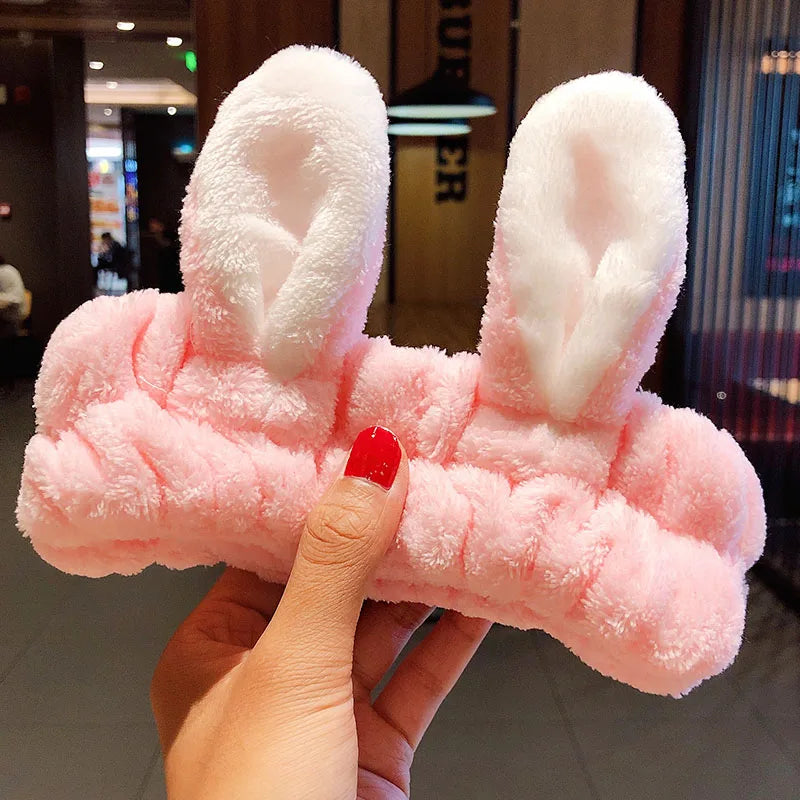 🎀 Soft Coral Fleece Bow Headband 🎀