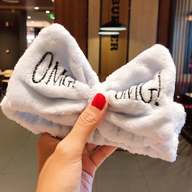 🎀 Soft Coral Fleece Bow Headband 🎀