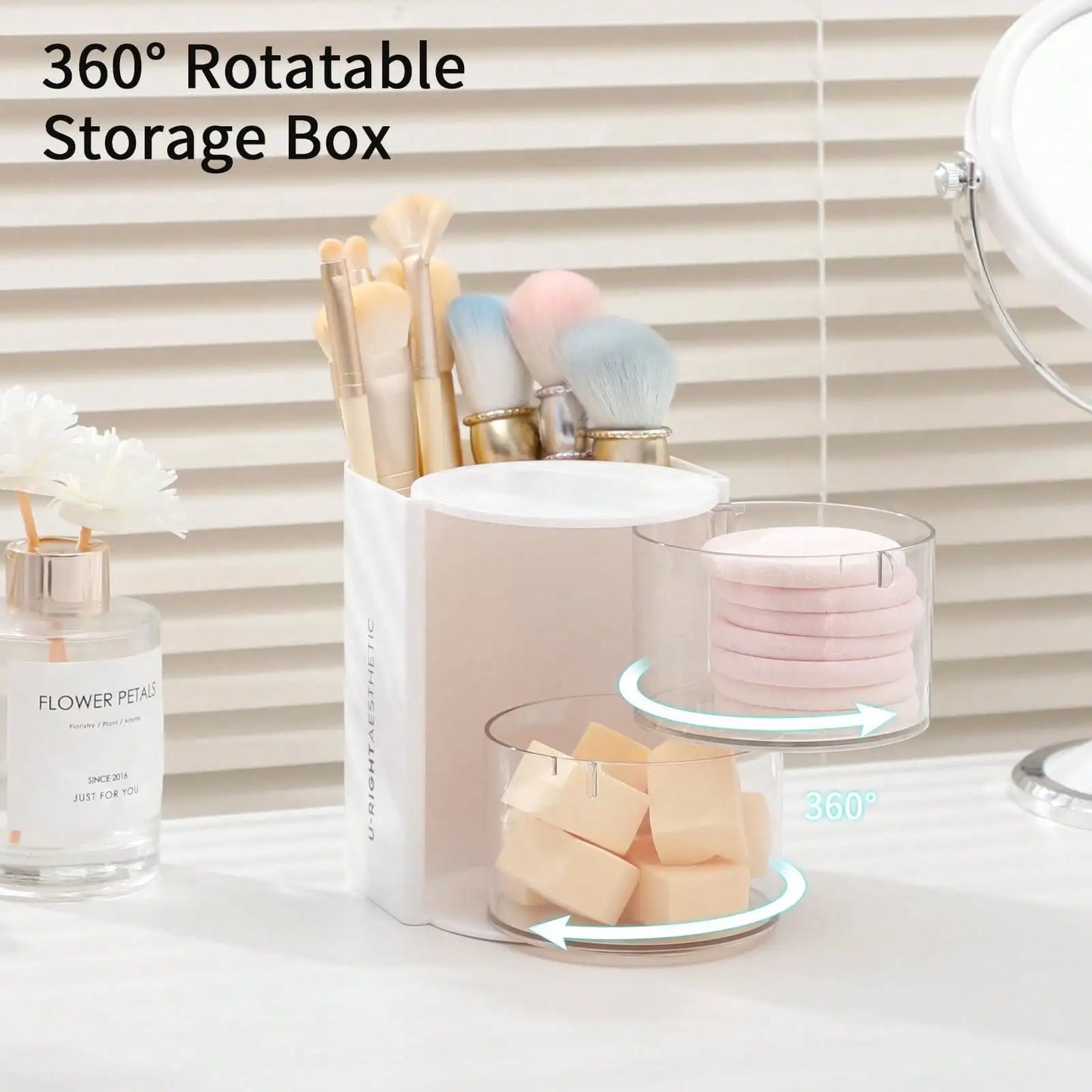 💎 Rotatable Hair Accessories & Jewelry Organizer 💎