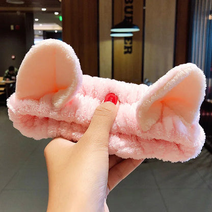 🎀 Soft Coral Fleece Bow Headband 🎀