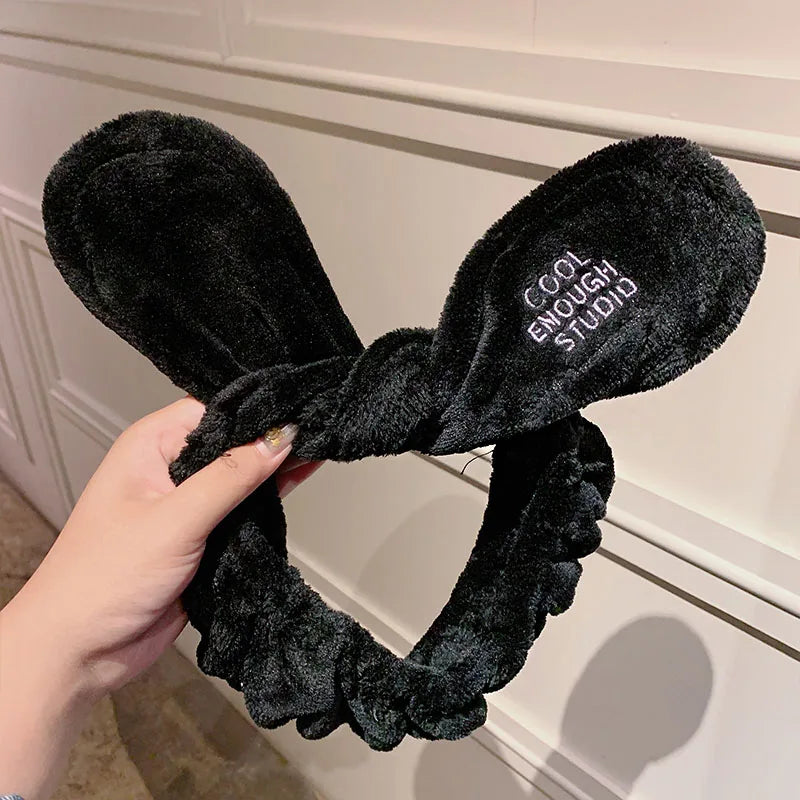 🎀 Soft Coral Fleece Bow Headband 🎀