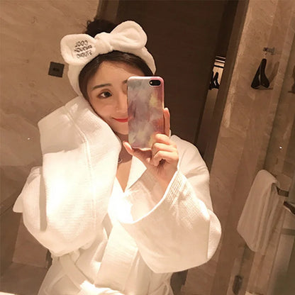 🎀 Soft Coral Fleece Bow Headband 🎀