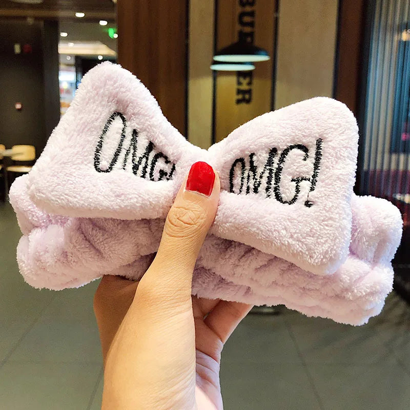 🎀 Soft Coral Fleece Bow Headband 🎀