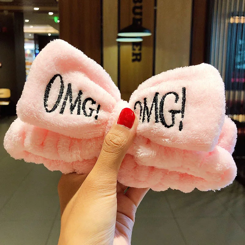 🎀 Soft Coral Fleece Bow Headband 🎀