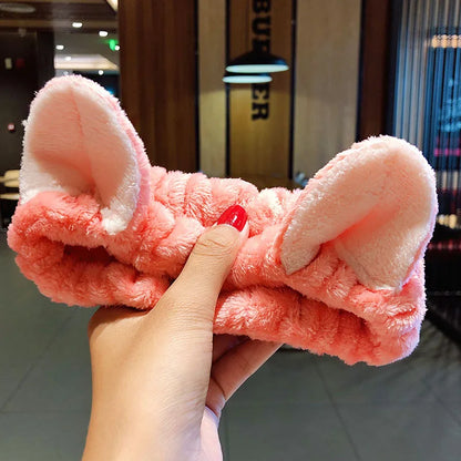 🎀 Soft Coral Fleece Bow Headband 🎀