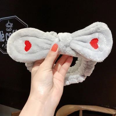 🎀 Soft Coral Fleece Bow Headband 🎀