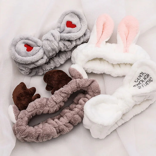 🎀 Soft Coral Fleece Bow Headband 🎀