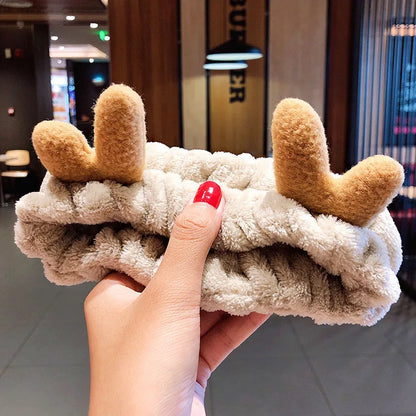 🎀 Soft Coral Fleece Bow Headband 🎀