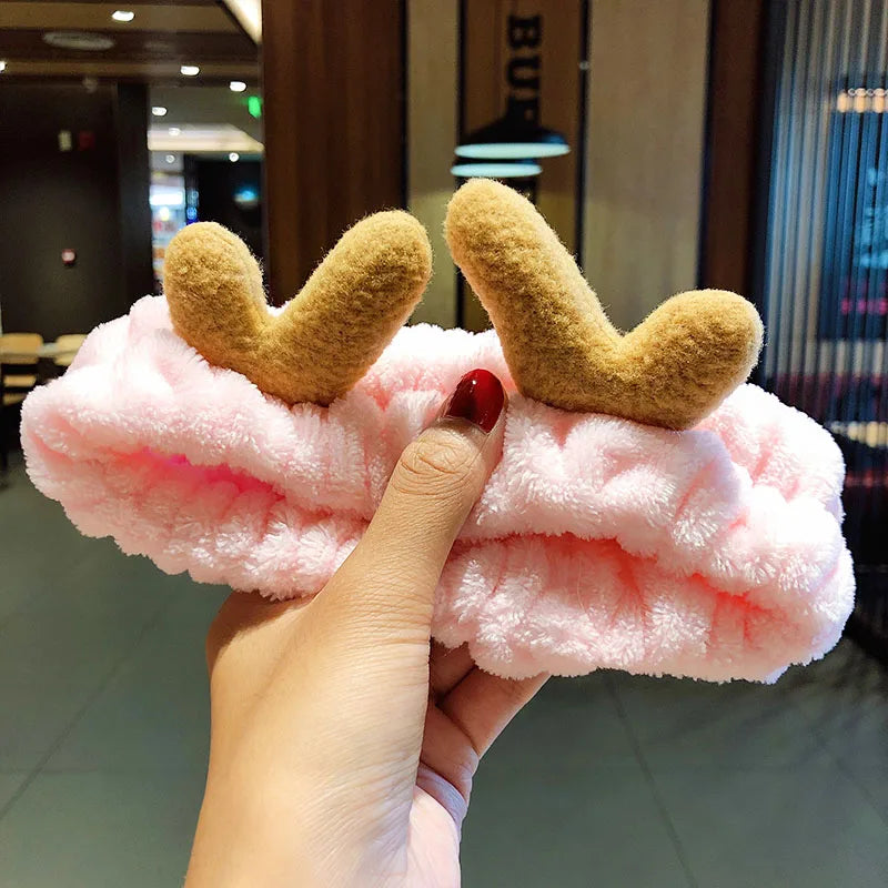 🎀 Soft Coral Fleece Bow Headband 🎀