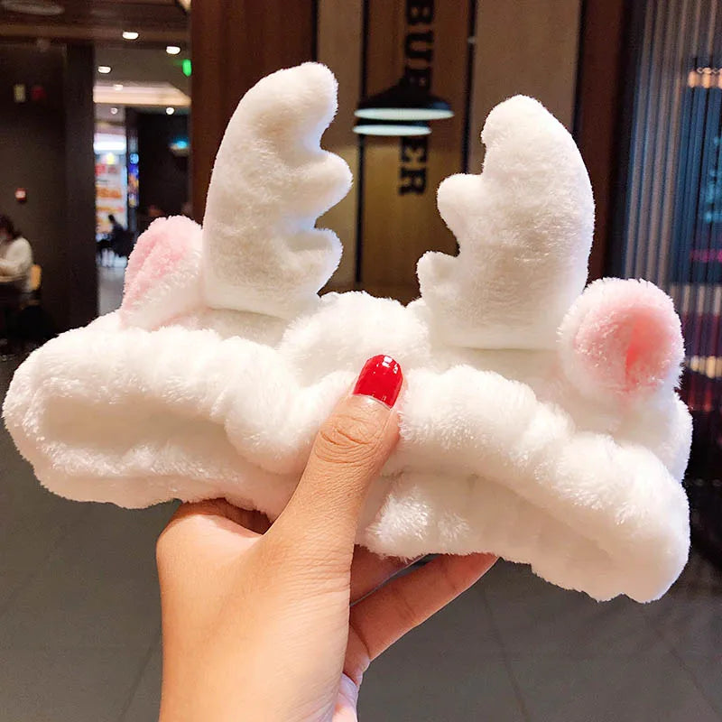 🎀 Soft Coral Fleece Bow Headband 🎀