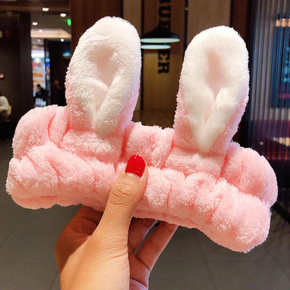 🎀 Soft Coral Fleece Bow Headband 🎀