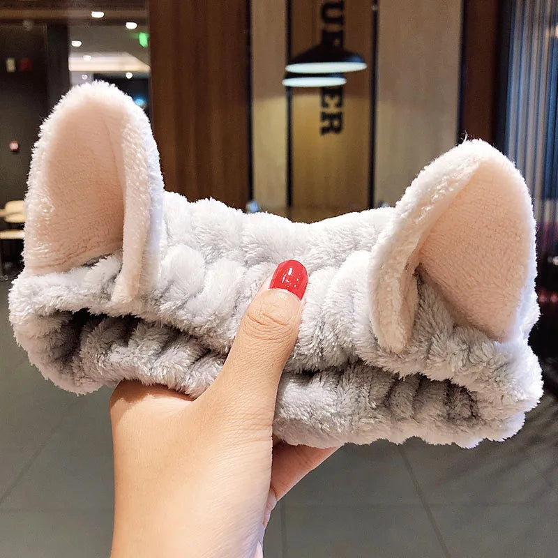 🎀 Soft Coral Fleece Bow Headband 🎀