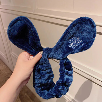 🎀 Soft Coral Fleece Bow Headband 🎀