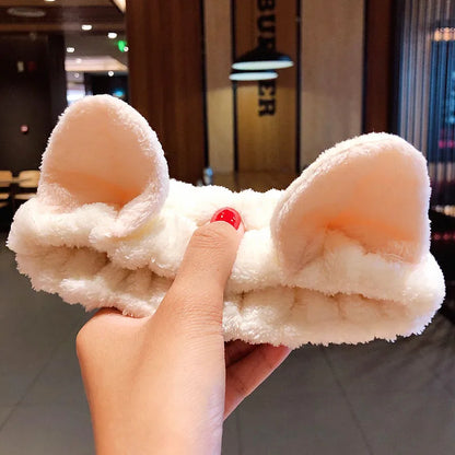 🎀 Soft Coral Fleece Bow Headband 🎀