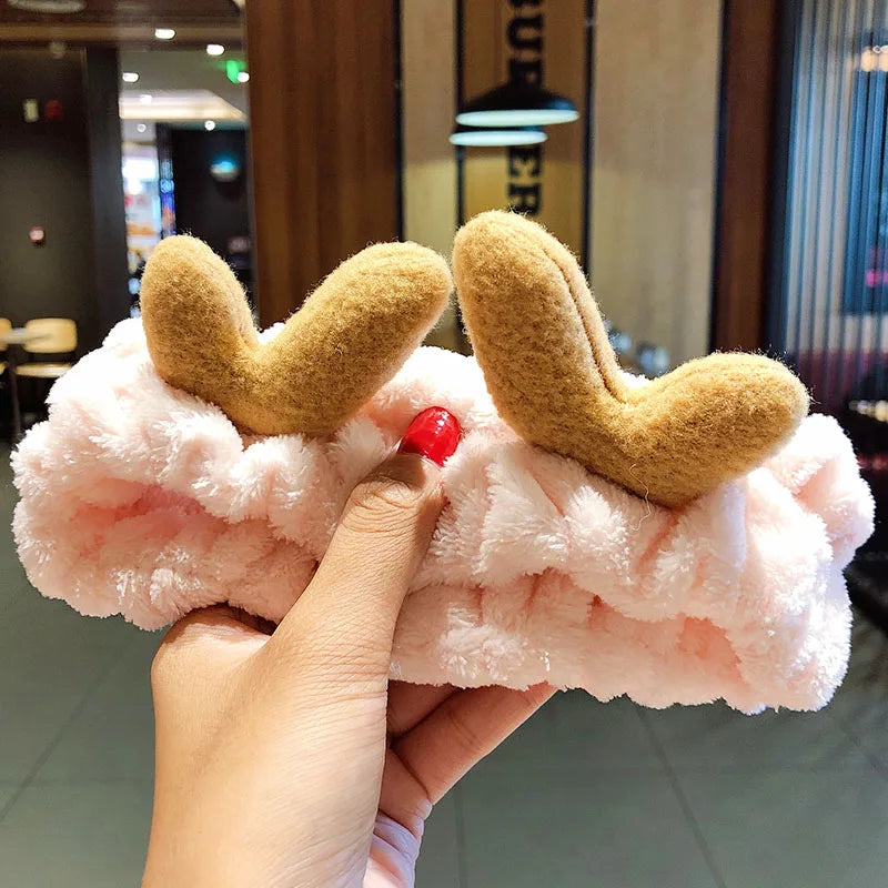 🎀 Soft Coral Fleece Bow Headband 🎀