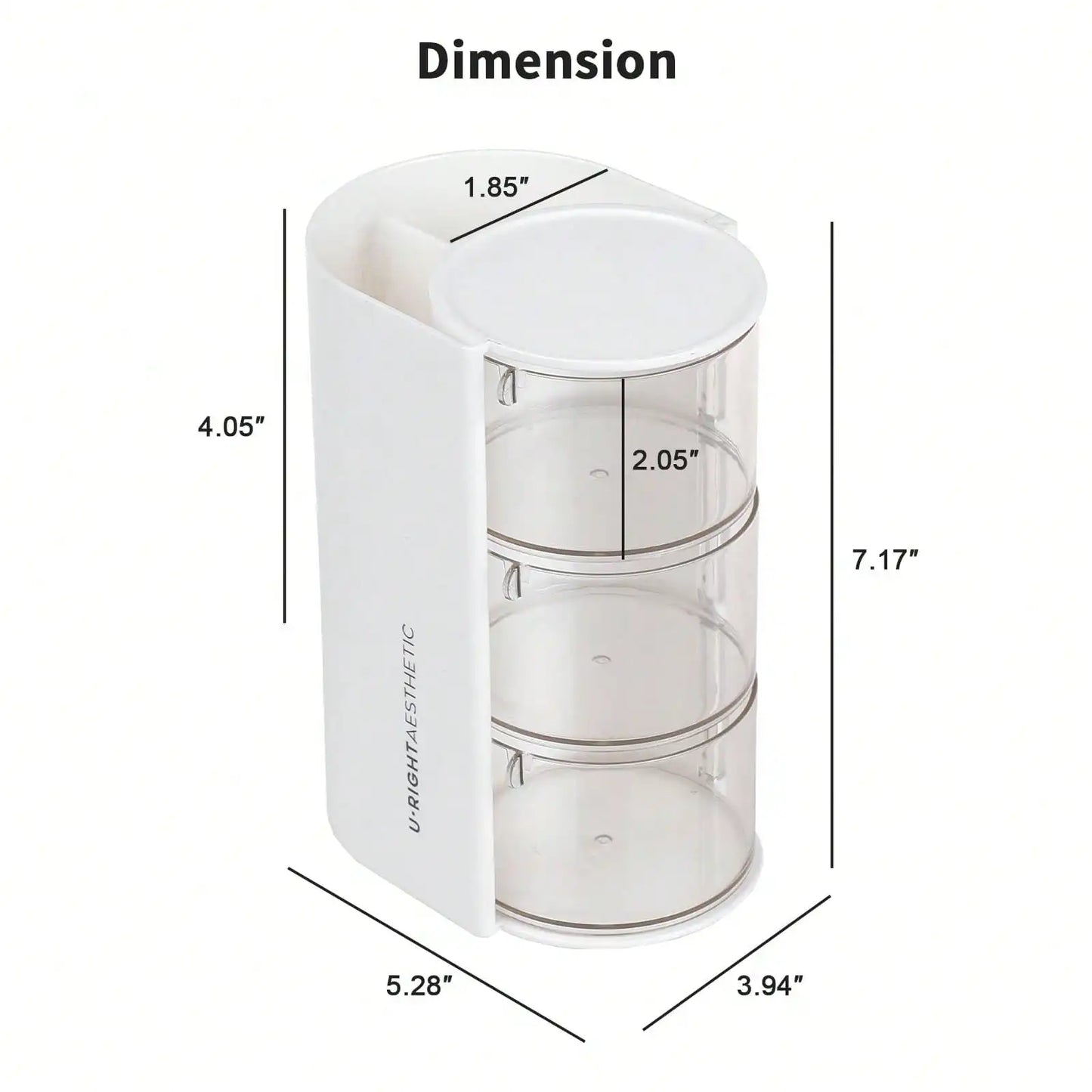 💎 Rotatable Hair Accessories & Jewelry Organizer 💎