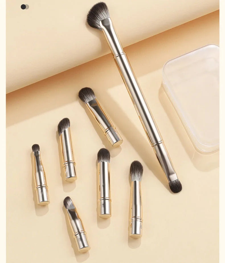 🌟 Portable Makeup Brush Replacement Set 🌟